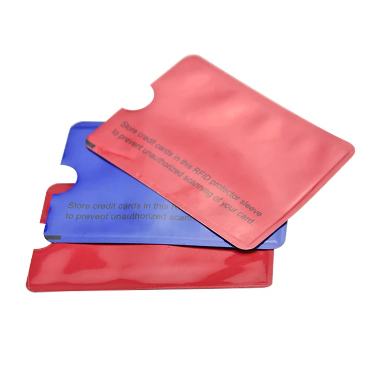 Противоударная бумажная алюминиевая пленка с RFID-блокировкой держатель для карт