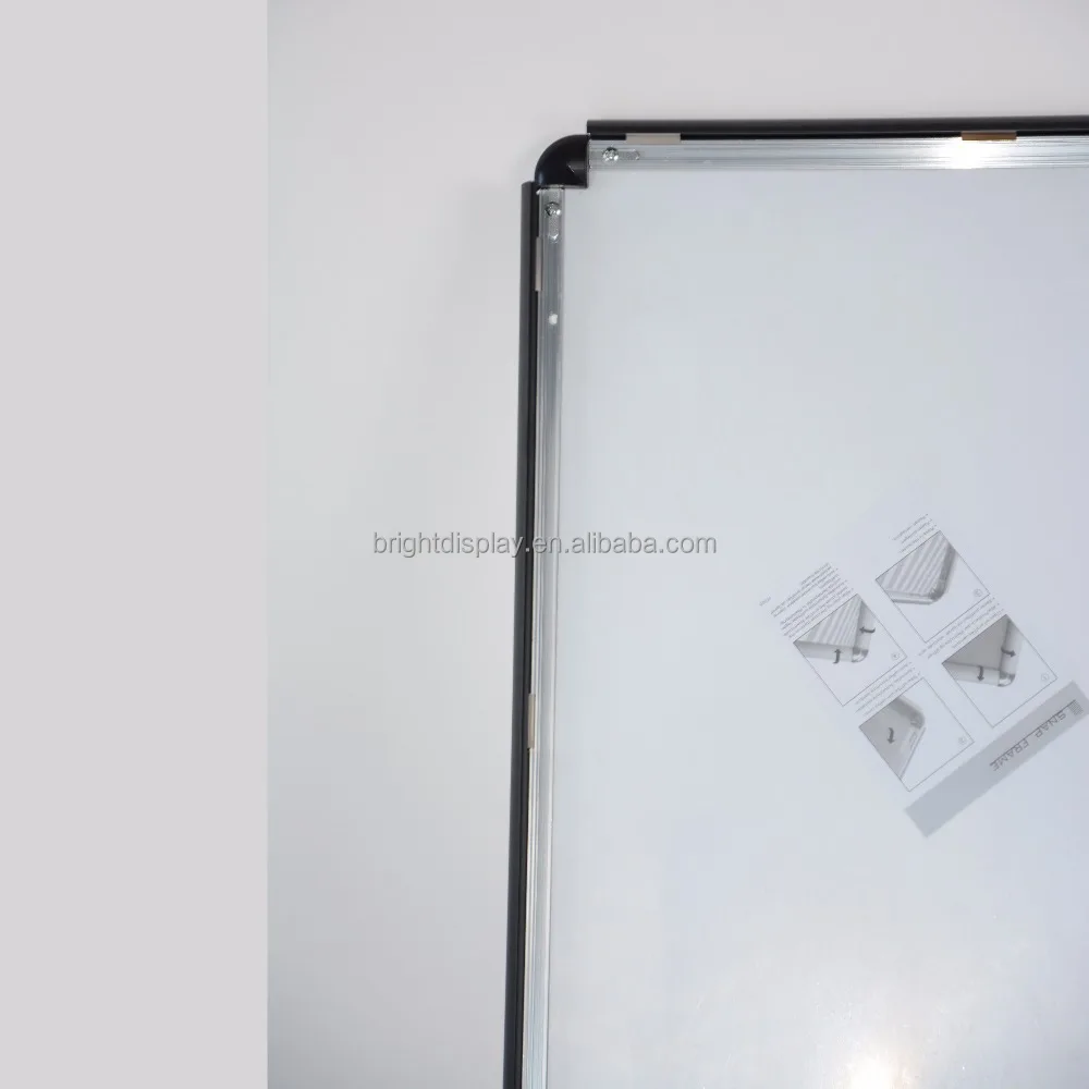 Aluminum snap frame clip open poster frame for elevator advertising