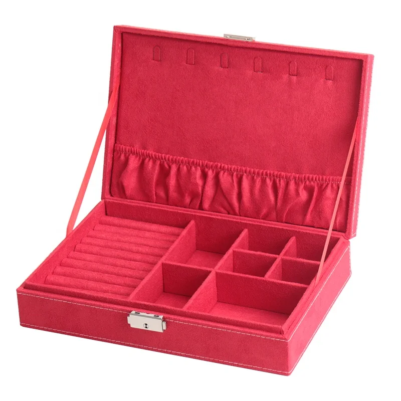 
 BMD R19008 пользовательские ювелирные изделия кольцо коробка красный бархат коробка  