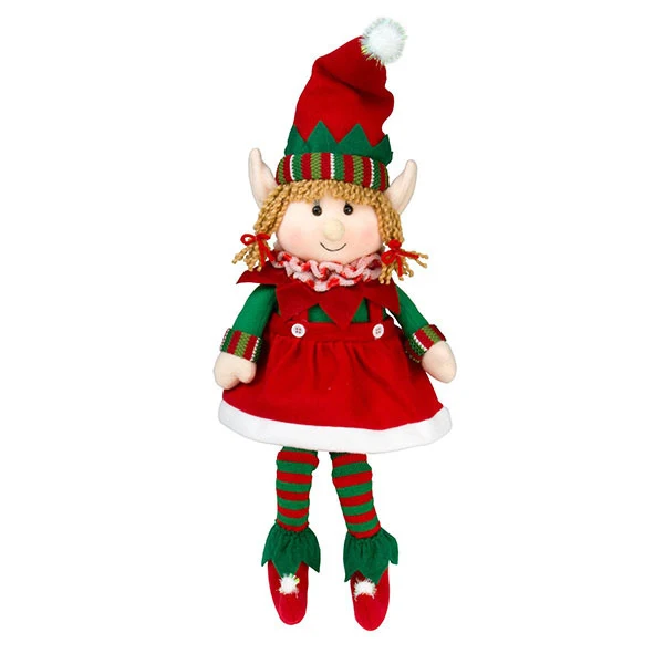 Christmas Elf Doll Stuffed Elf Plush Human Doll Toys
