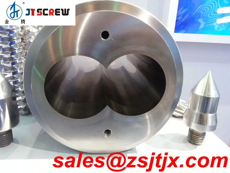 Bimetalic параллельно twin баррель винт для труб пвх/профиль экструдер