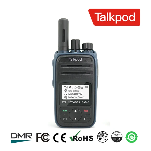 Dual sim card two-way radio walkie talkie GSM WCDMA 3G two-way radio gsm Talkpod N45 PTT Network Radio