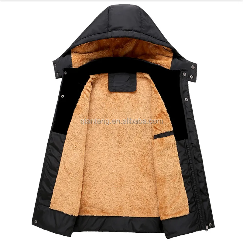 
Brand Heavy Luxury Adult Wholesale Fur Blank Winter Coat Parka for Men 