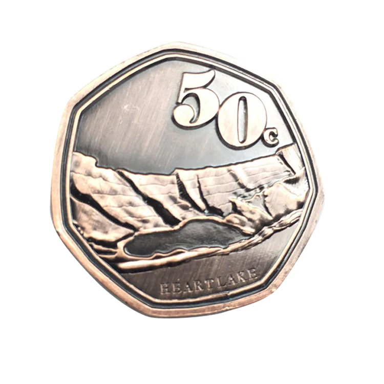 Wholesale Custom Cheap Professional High Quality Metal Game Blank Token Trolley Coin for Board Game