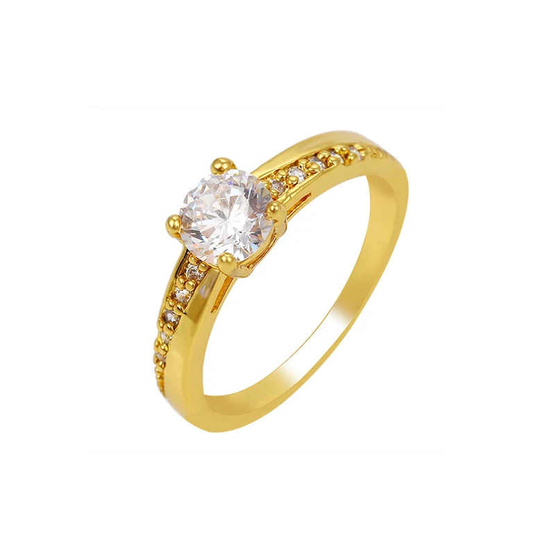  R042603 xuping 24k твердые золотые кольца обручальное кольцо