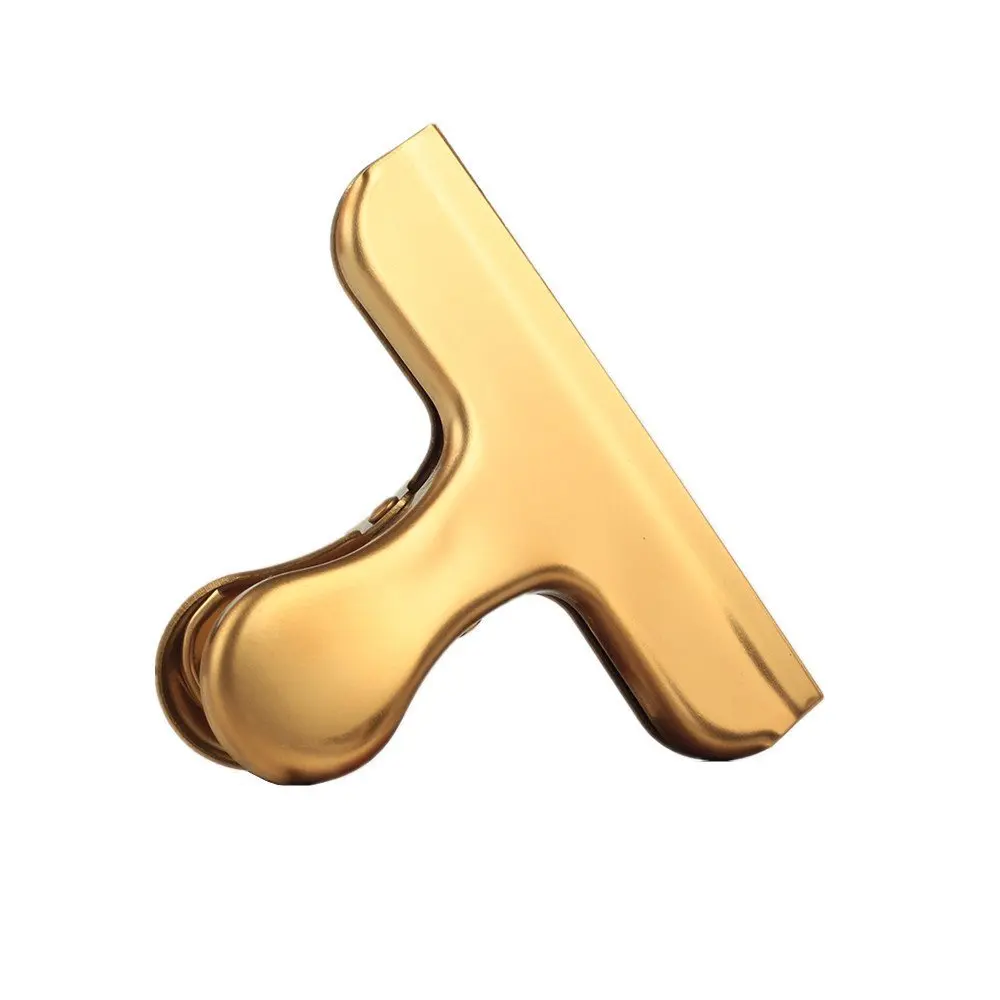 Brass Electroplated Copper Stainless Steel Gold Heavy Duty Paper Bulldog Clamp Clips
