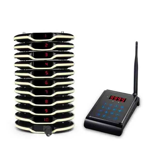 
 Беспроводная ресторанная система вызова вибрирующие пейжеры  