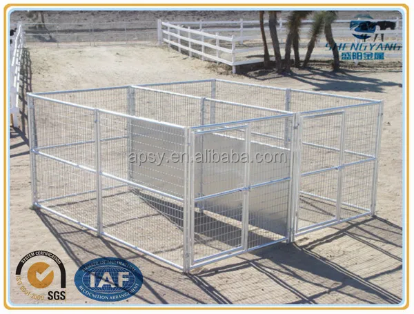 
Easy install cheap welded wire mesh dog kennels pet playpens animal train cages with roofs Square tube kennel European stye: