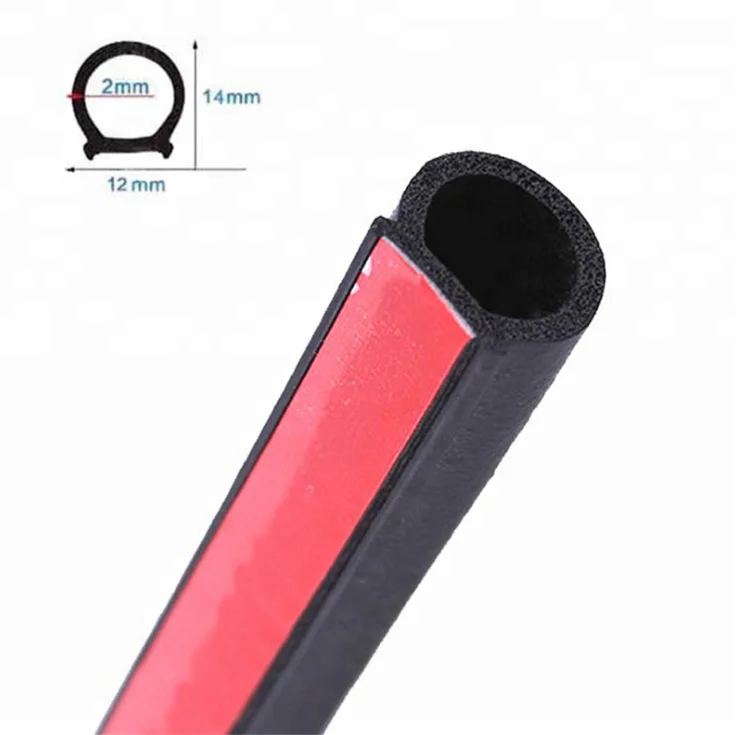 D-образный край автомобильной двери автомобильный шумоподавляющий щит EPDM резиновая уплотнительная лента