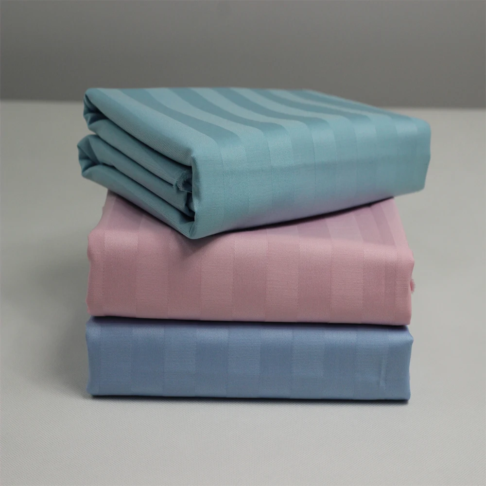 100% cotton yarn dyed woven twill fabric for bed sheet fabric
