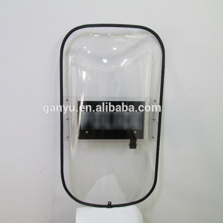 transparent anti riot control shield for police
