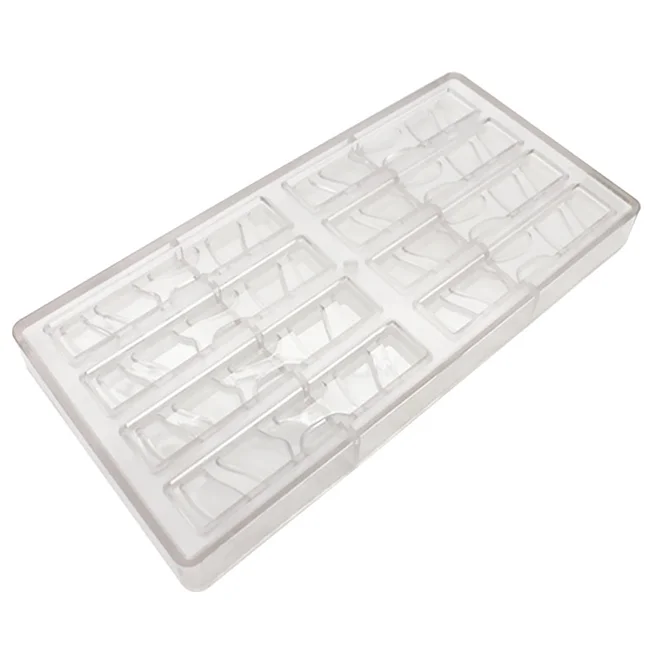 8-Cavity Professional Reusable Chocolate Block Custom Polycarbonate Chocolate Mold