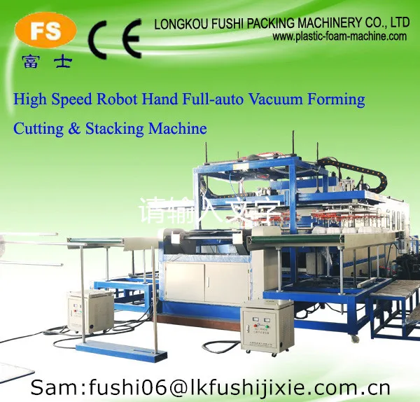 polystyrene foam vacuum forming machine