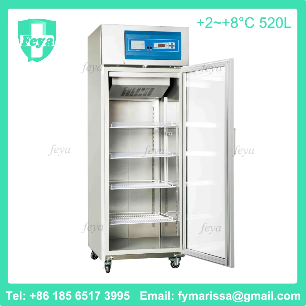 +2~+8C Medical Laboratory Pharmarcy Vaccine Upright Refrigerator with CE and 3 Years Warranty