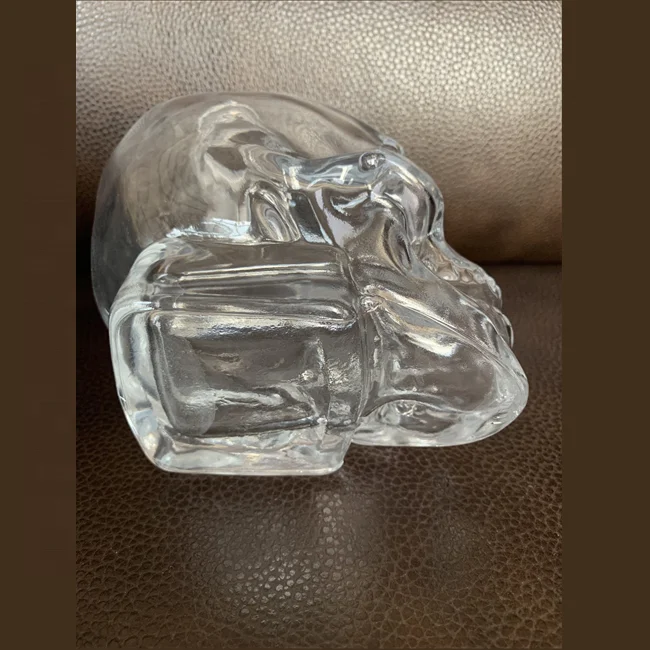 200ml,500ml,700ml,750ml,1000ml skull glass bottle