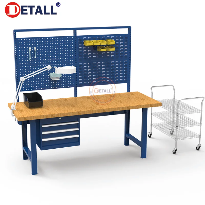 Detall-carpenters workbench with ESD laminate top