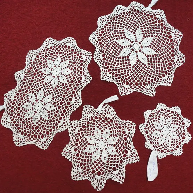 Crochet cotton doily