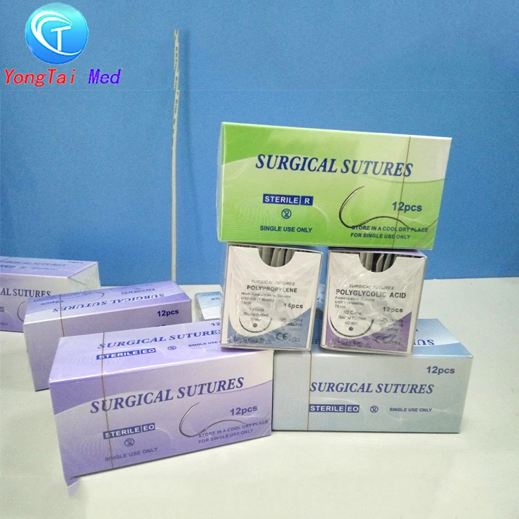 
2018 sterile medical non-absorbable 10-0 nylon suture 