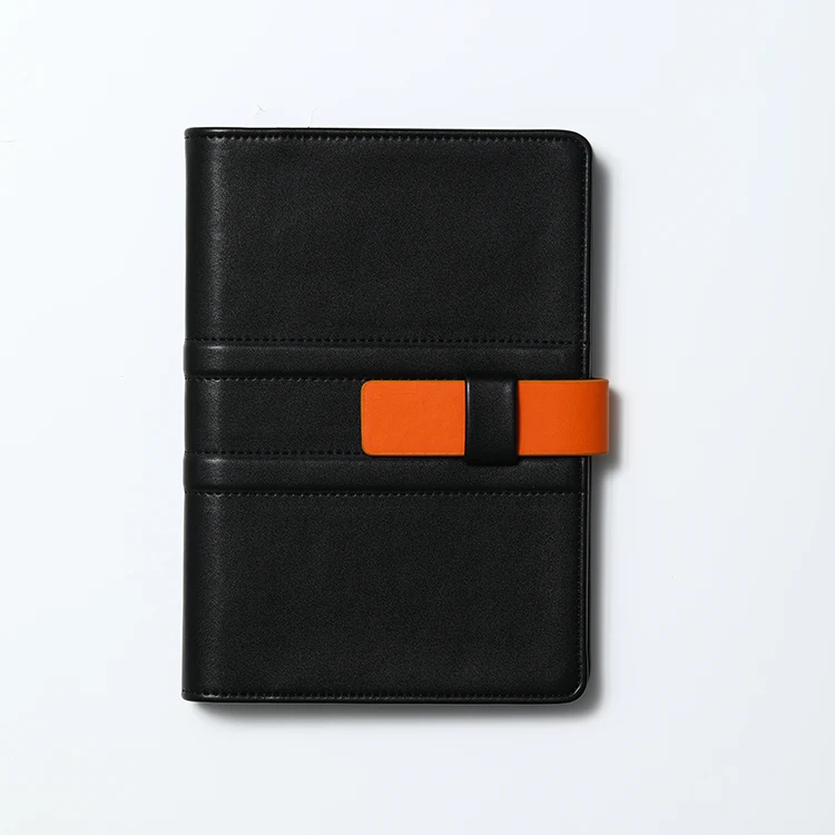 
PU Cover notebook with magnetic lock & Loose-leaf page journal planner diary 