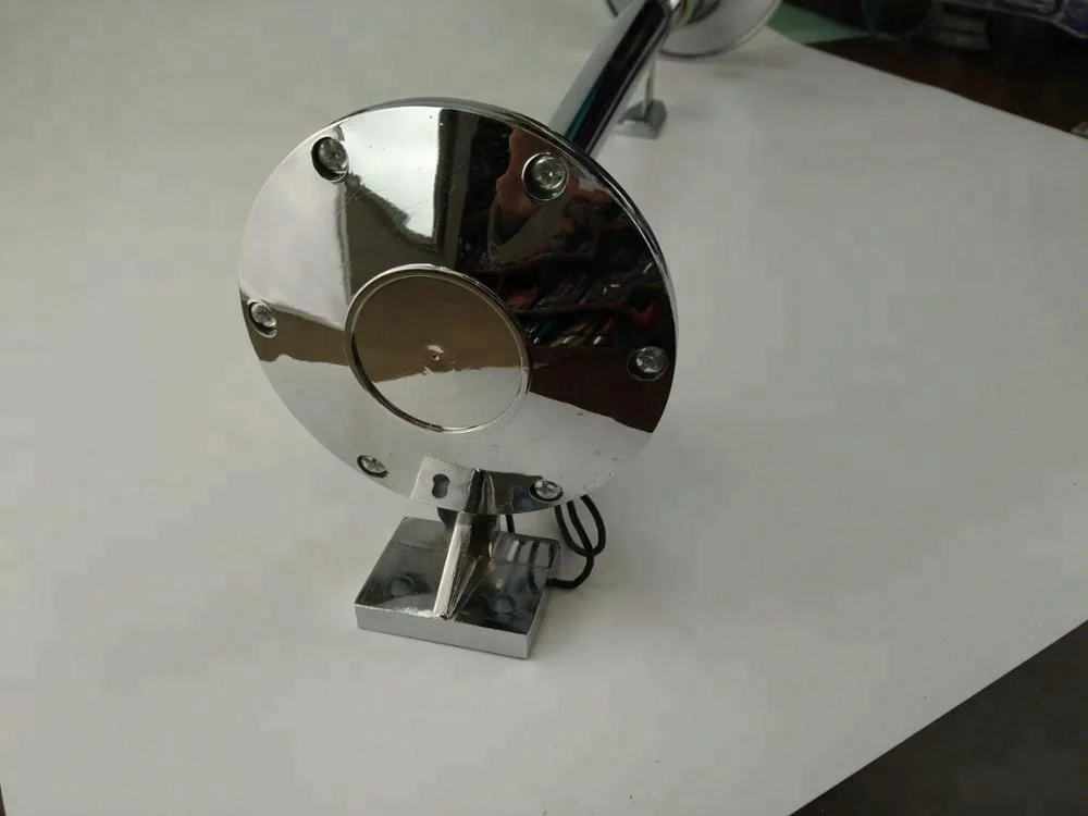 12V/24V Loud 145dB Single Semi Truck Chrome Plated Train Air Horn