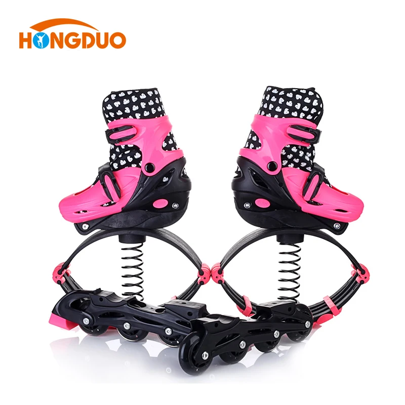 bounce running shoes jumping stilts skate shoes