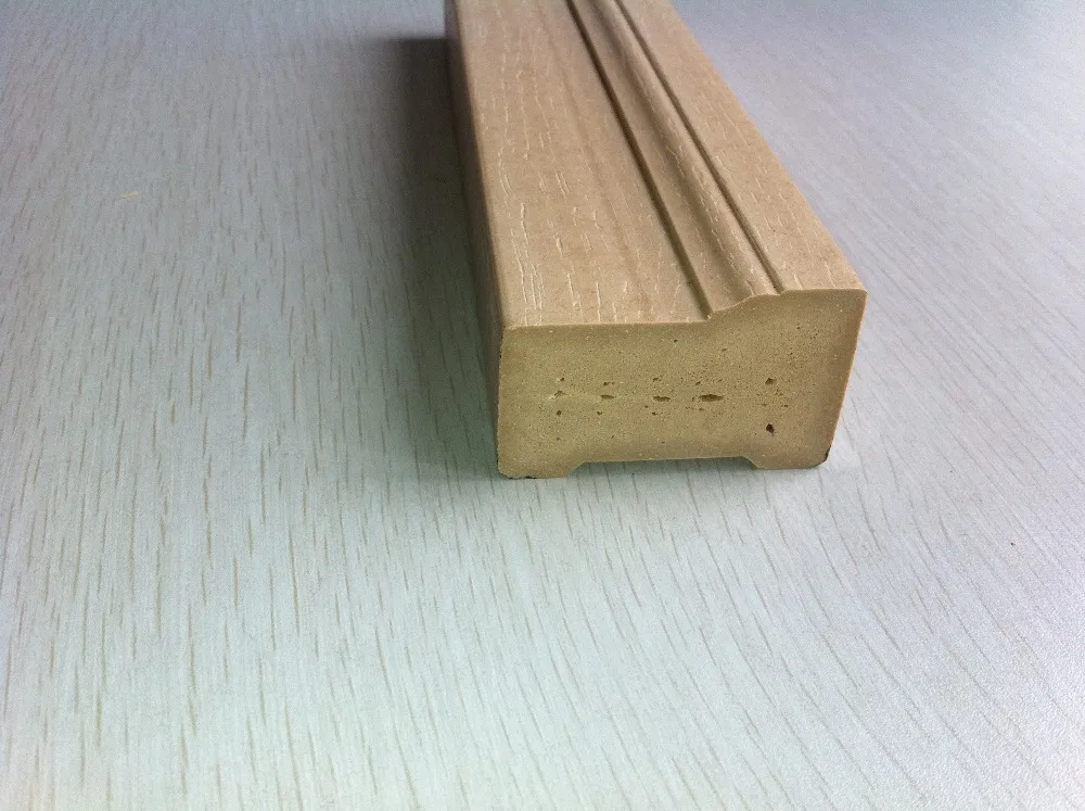 
china suppliers solid WPC door frame pvc film coated door jamb 