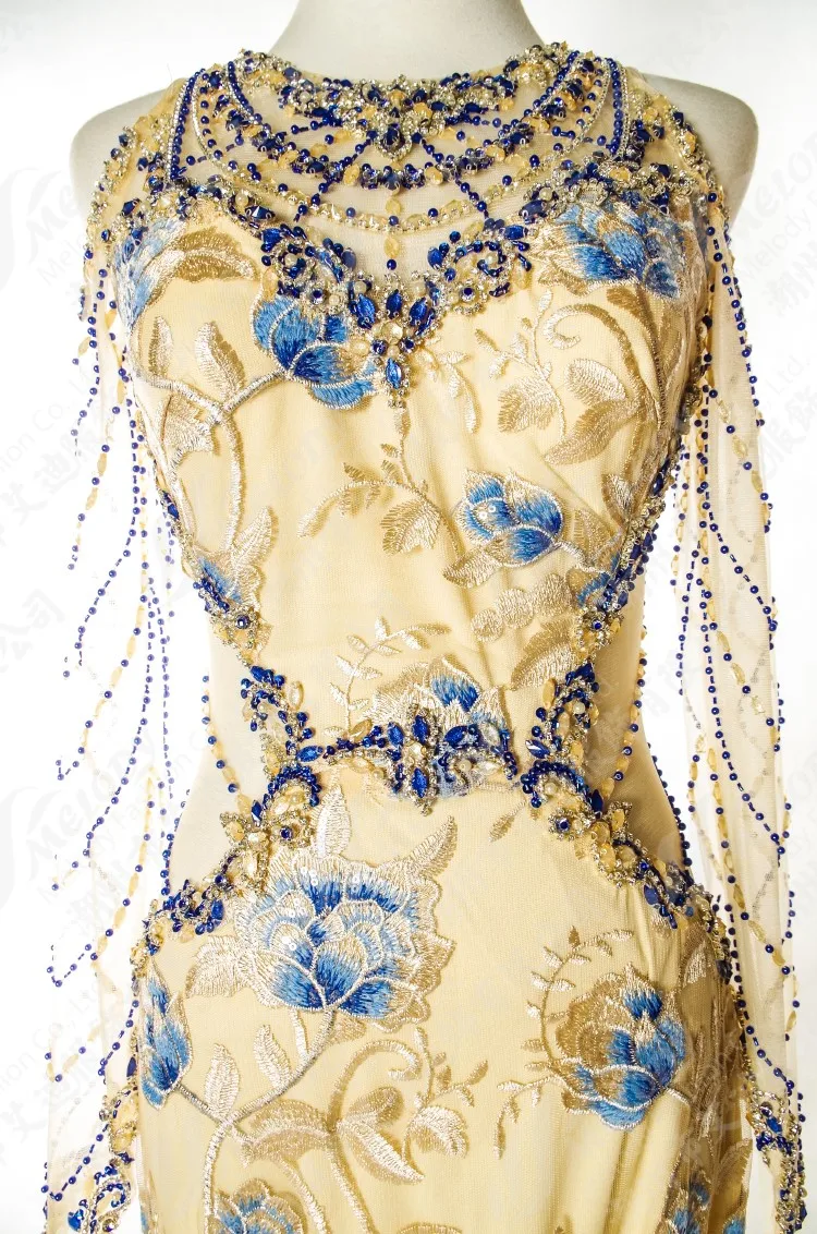 Stunning Formal Occasion Women Wear Elegant Lace Long Sleeve Arabic Evening Dress