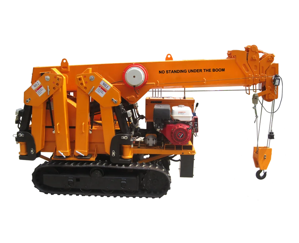China 3000kg Electric Mini Mobile Spider Crane For Narrow Working Space