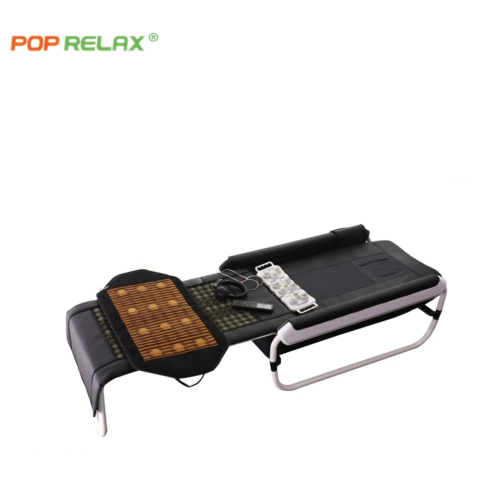 Chinese manufacturer Pop relax thermal jade roller  massage bed  master V3 far infrared massage table mattress mat