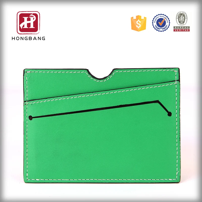Front Pocket Cheap Price Slim Men RFID Blocking PU Leather Credit Card Holder