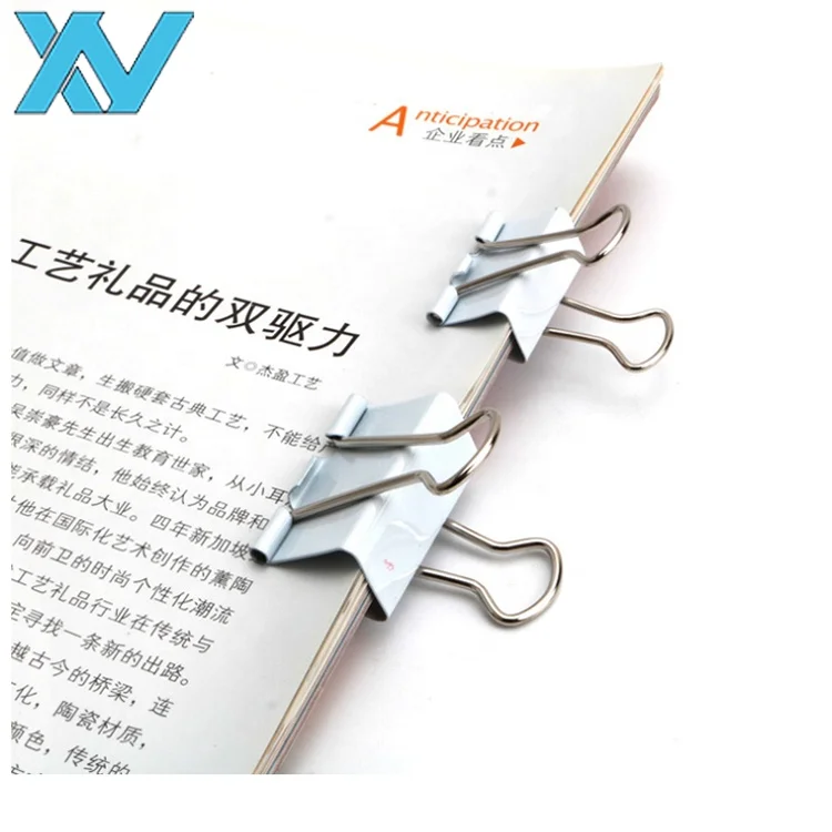 Лидер продаж, рекламные Зажимы для бумаги различных размеров, белые цветные металлические зажимы в форме бульдога