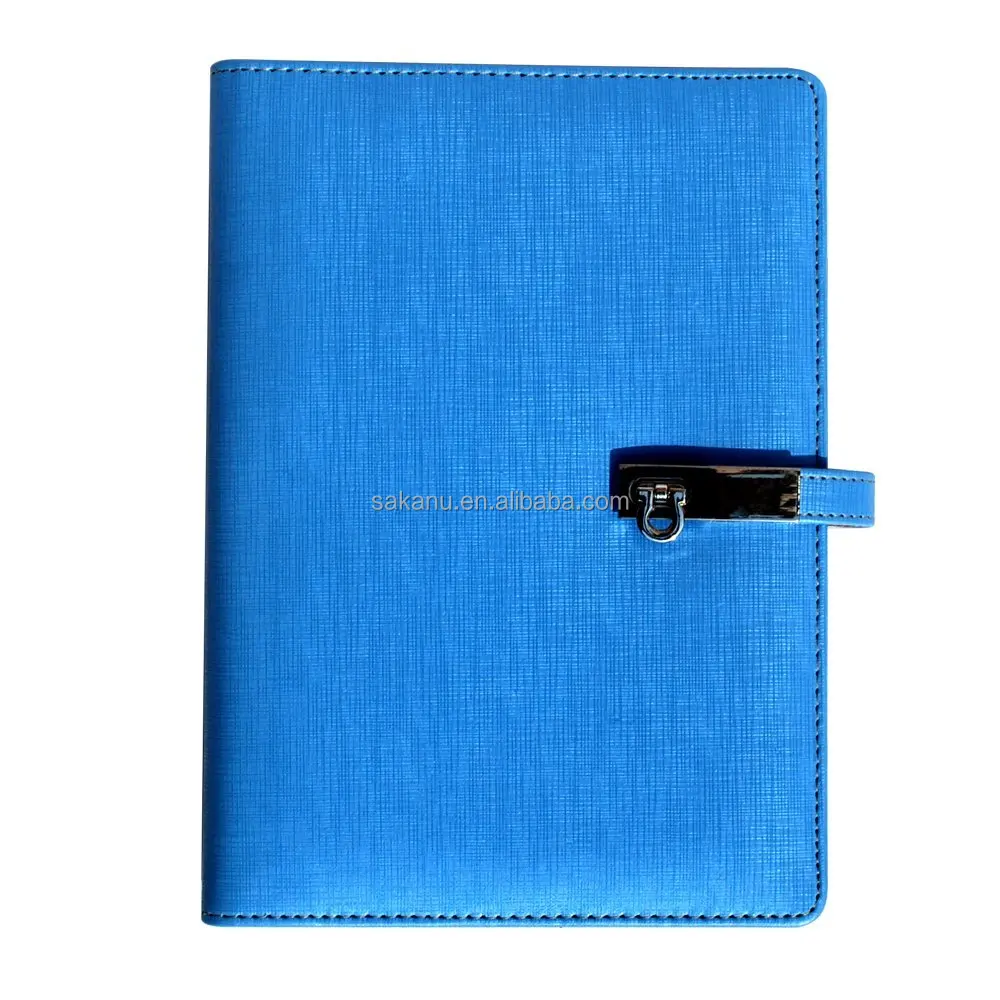 customize wholesale A5 ring binder pu/faux leather notebook diary