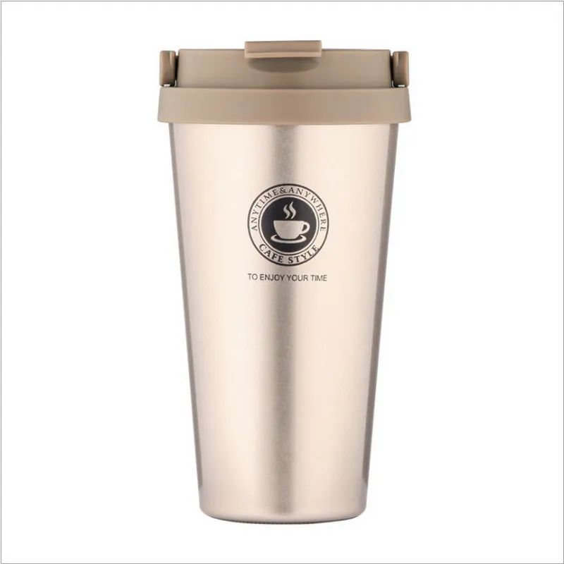 
Custom portable eco stainless steel termo coffee cup reusable coffee cupdrinking bottletumbler 