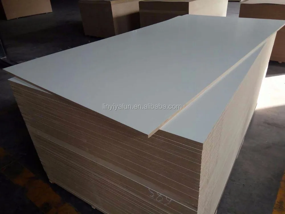 
Titanium white melamine mdf board for furniture 
