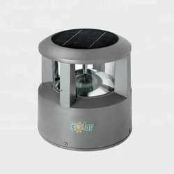 Aluminum landscape lamp deck floor lights solar garden led light two-color lamp