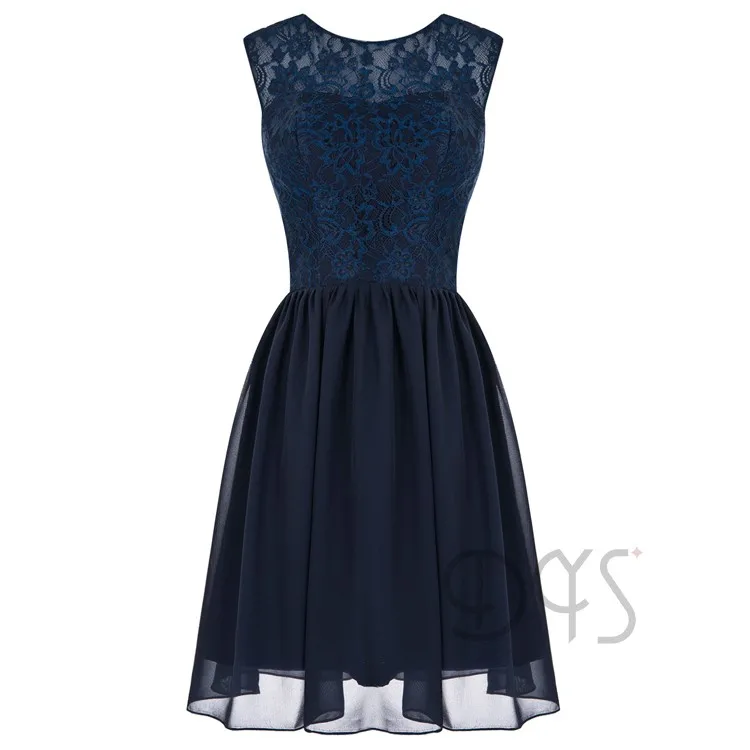 Женское короткое платье невесты Suzhou Apparel, темно-синее платье подружки невесты, 2019