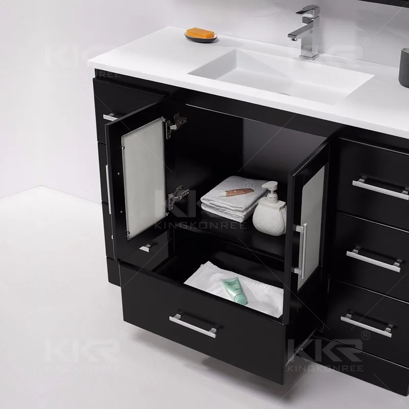 Modern solid surface vanity basin bathroom vanity