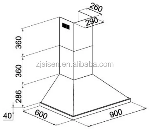 C -- Professional Kitchen  Range hood