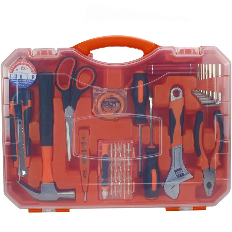40pcsHot sale transparent box Household Kit popular Hardware Set Practical Tools Combination Suit Maintenance Hand Tools set