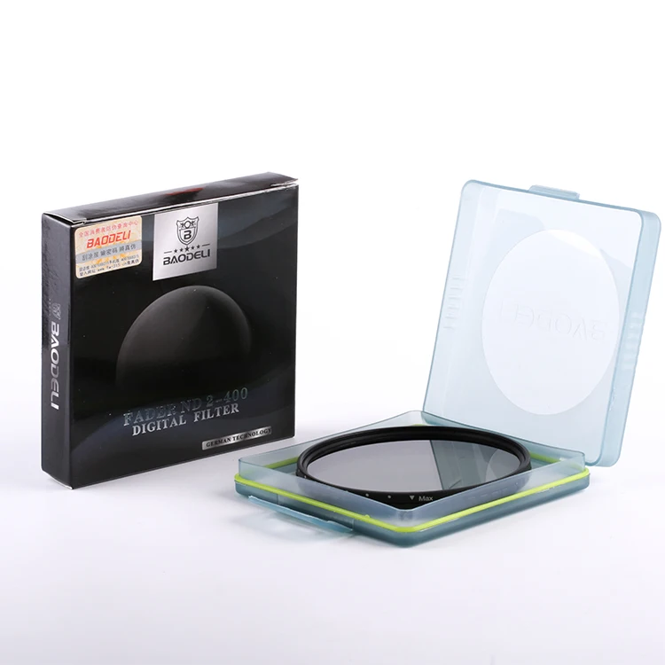 Фильтр Fader Nd настраиваемый Nd2-400 52 мм для объектива камеры