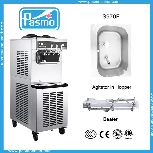 high performance 3 flavor fruit commercial soft serve ice cream maker machine frozen yogurt machine