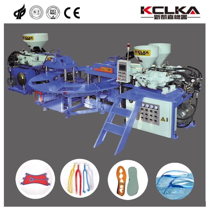 3 color PVC Upper/sole/strip Moulding Machine