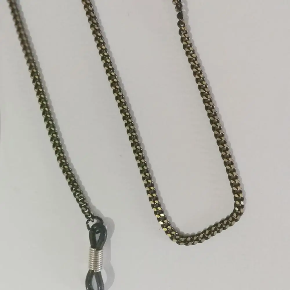 Fashion simple sunglasses with your logo black chain sunglasses with glasses chain