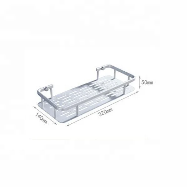China rustproof bathroom storage rack super strong glue adhering shower basket bathroom corner shelf rack
