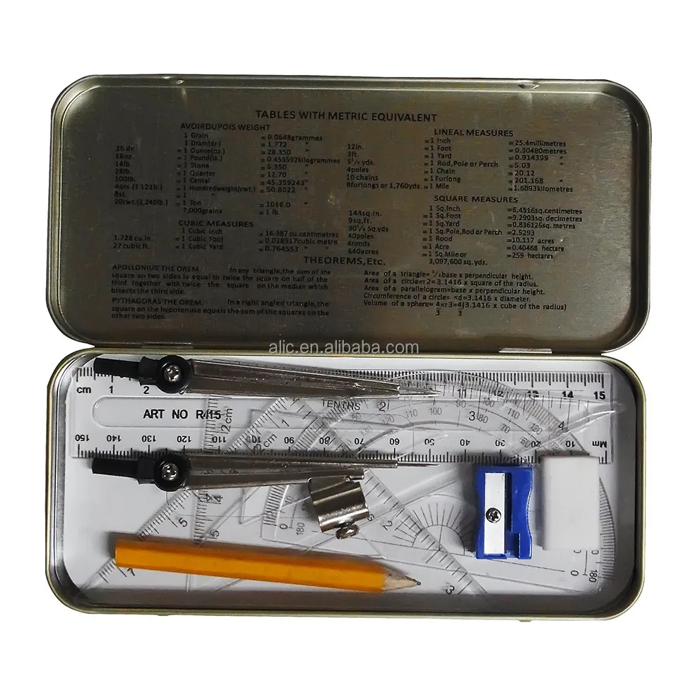 
A5001 9PCS MATHEMATICAL SET,MATH SET,GEOMETRY BOX,MATHEMATICAL INSTRUMENTS 