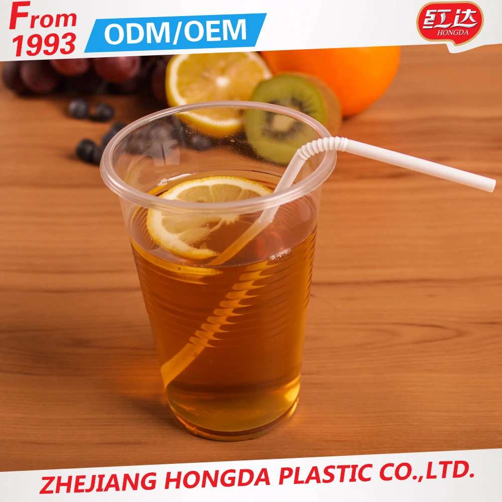 Clear Plastic 7 oz 180ML Disposable Cups Vending Style Drinking Glass