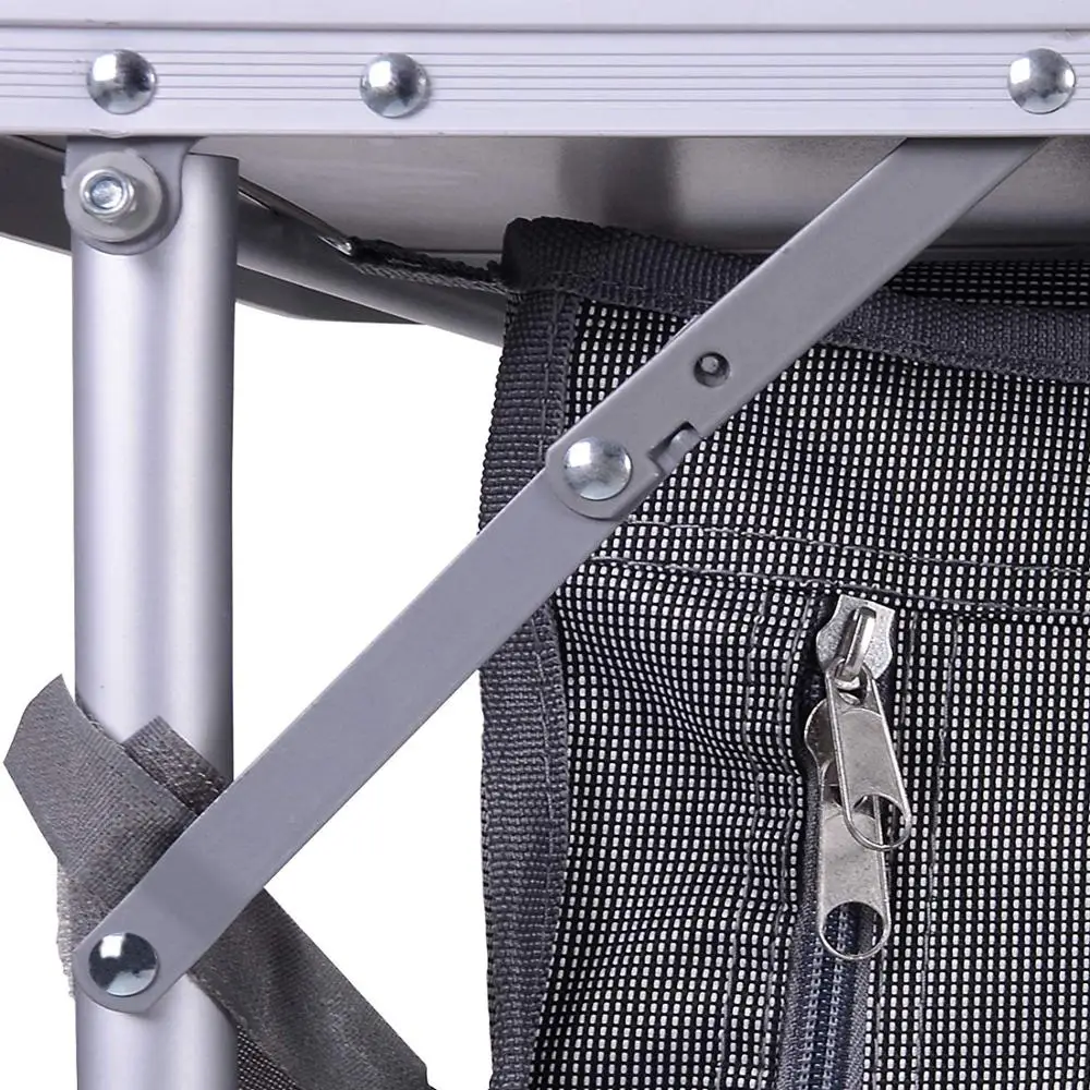 Portable collapsible easy-to-carry cooking table multifunctional camping picnic kitchen cabinet