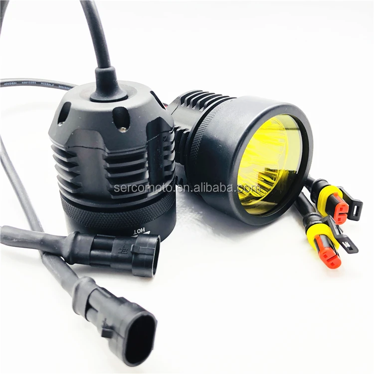 HOT Rage Waterproof IP68 30W LED Motorcycle Headlights For Dirt Bike Moto Light Motorbike Driving Light
