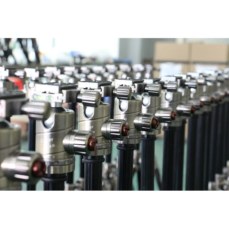 Cayer AT2470X3 Good Quality Foldable Tripod Professional Aluminum Antique Brass Digital Camera Aluminum Alloy 4 Sections 18.5MM