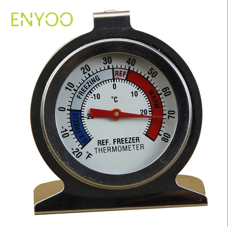 
Home Kitchen Freezer/Refrigerator Large Stainless Steel Dial Thermometer 